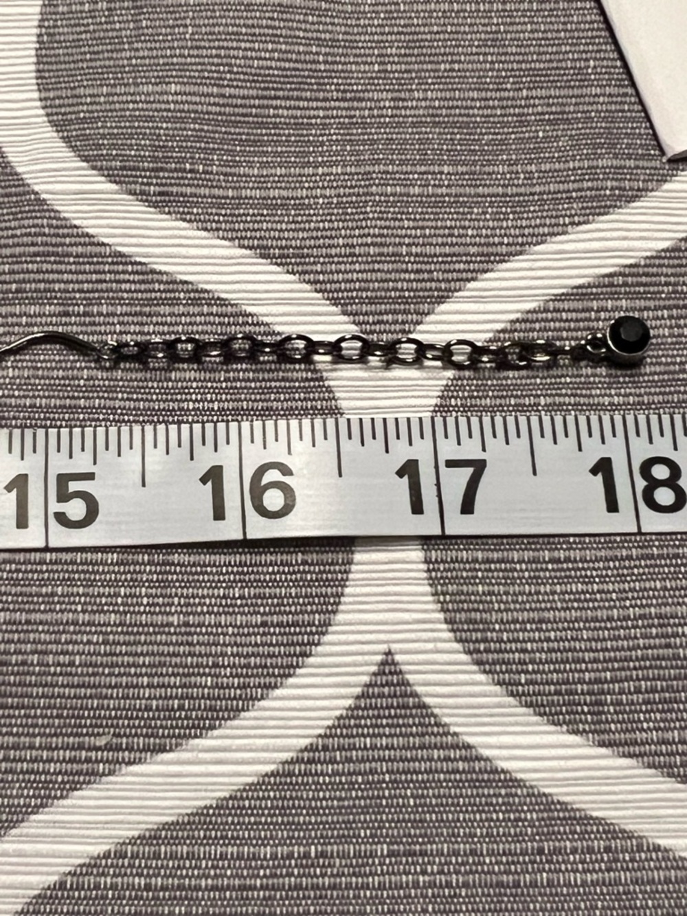 Vintage Givenchy Black Enamel Drop Necklace Signed 4G Logo Charm 90s/Y2K Silver - Picture 7 of 9